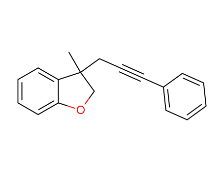 Molecular Structure of 1603105-46-9 (3-methyl-3-(3-phenylprop-2-yn-1-yl)-2,3-dihydrobenzofuran)