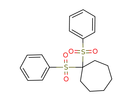 Molecular Structure of 103979-49-3 (Cycloheptane, 1,1-bis(phenylsulfonyl)-)