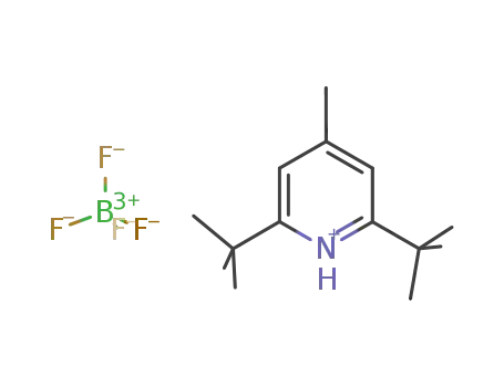 Molecular Structure of 160142-36-9 (2,6-di-tert-butyl-4-methylpyridinium tetrafluoroborate)