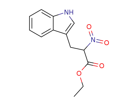 Molecular Structure of 63971-99-3 (ethyl 3-(1H-indol-3-yl)-2-nitropropanoate)