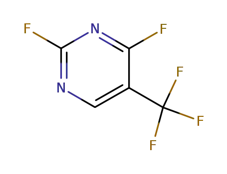 Molecular Structure of 153600-17-0 (2,4-difluoro-5-trifluoromethyl-pyrimidine)