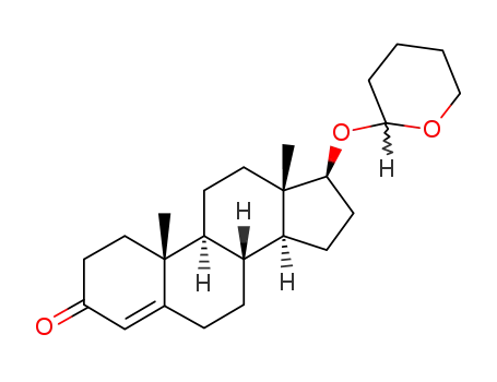 Molecular Structure of 516-63-2 (17β-(2'-tetrahydropyranyloxy)androst-4-en-3-one)