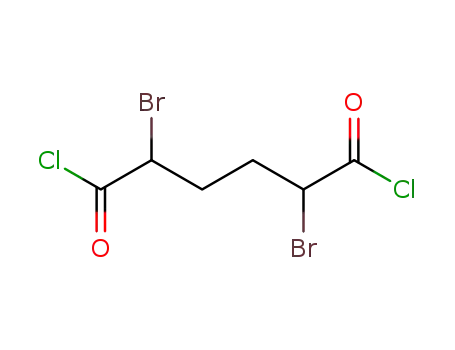 Molecular Structure of 29548-86-5 (2,5-dibroMohexanedioyl dichloride)