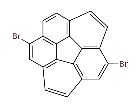 Molecular Structure of 138816-10-1 (1,6-dibromocorannulene)