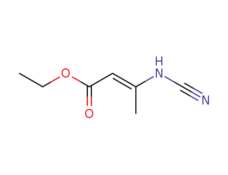 Molecular Structure of 75039-88-2 (3-cyanoamino-crotonic acid ethyl ester)