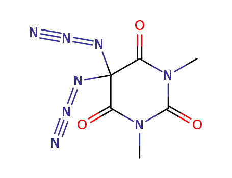 Molecular Structure of 930273-29-3 (5,5-diazido-1,3-dimethylbarbituric acid)