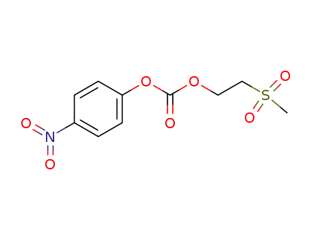 Molecular Structure of 53298-30-9 (2-(METHYLSULFONYL)ETHYL 4-NITROPHENYL CARBONATE)