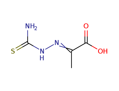 Propanoic acid,2-[2-(aminothioxomethyl)hydrazinylidene]- cas  10418-09-4