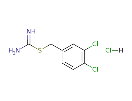 Molecular Structure of 22816-60-0 (AMINO[(3,4-DICHLOROBENZYL)SULFANYL]METHANIMINIUM CHLORIDE)