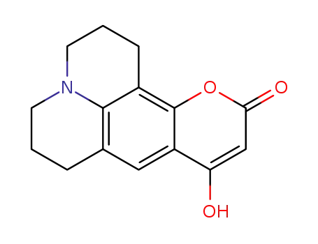Molecular Structure of 213481-01-7 (9-hydroxy-2,3,6,7-tetrahydro-1H,5H,11H-pyrano[2,3-f]pyrido[3,2,1-ij]quinolin-11-one)