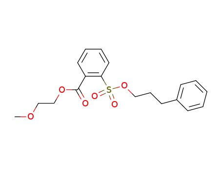 Molecular Structure of 866942-17-8 (2-(3-phenyl-propoxysulfonyl)-benzoic acid 2-methoxy-ethyl ester)