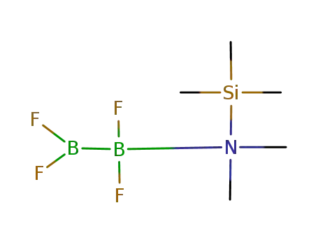 Molecular Structure of 134620-31-8 (B<sub>2</sub>F<sub>4</sub>(N(CH<sub>3</sub>)2Si(CH<sub>3</sub>)3))