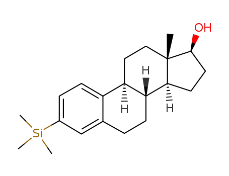Molecular Structure of 250331-30-7 (1β-hydroxy-3-trimethylsilylestra-1,3,5(10)-triene)