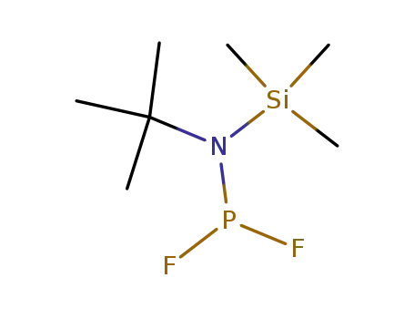 Molecular Structure of 61916-03-8 (Difluor-N-trimethylsilyl-N-tert-butylaminophosphin)