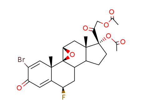 2-Bromo-9beta,11beta-epoxy-6beta-fluoro-17,21-dihydroxypregna-1,4-diene-3,20-dione 17,21-di(acetate)