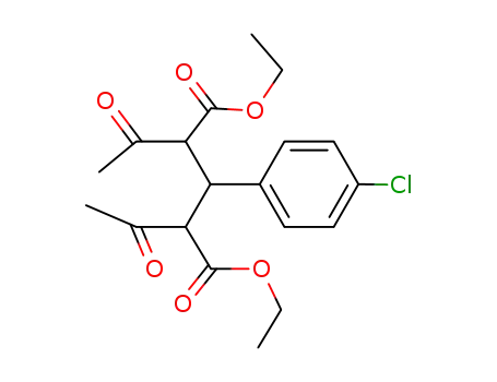 Molecular Structure of 84803-73-6 (Diethyl 2,4-diacetyl-3-(4-chlorophenyl)glutarate)