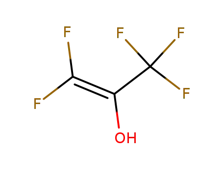 Molecular Structure of 53841-56-8 (pentafluoroprop-1-en-2-ol)