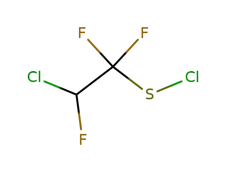 Molecular Structure of 2821-94-5 (Ethanesulfenyl chloride, 2-chloro-1,1,2-trifluoro-)