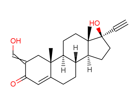 Pregn-4-en-20-yn-3-one,17-hydroxy-2-(hydroxymethylene)-, (17a)- (9CI)