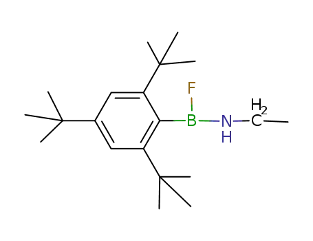 Molecular Structure of 152240-85-2 (2,4,6-tri-t-butylphenyl-fluoro-(ethylamino)borane)