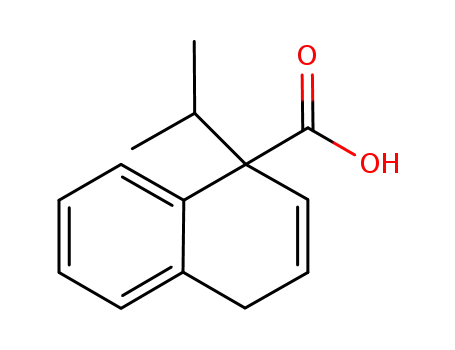Molecular Structure of 1202873-28-6 (1-isopropyl-1,4-dihydronaphthalene-1-carboxylic acid)