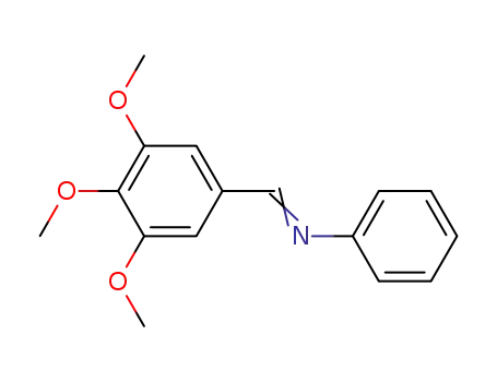 Molecular Structure of 32349-41-0 (N-(3,4,5-trimethoxybenzylidene)aniline)