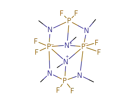1,1,3,3,5,5,7,7,-Octafluoro-2,4,6,8,9,10-hexamethyl-2,6,9,10-tetraaza-4,8-diazonia-1λ<sup>5</sup>,5λ<sup>5</sup>-diphospha-3λ<sup>6</sup>,7λ<sup>6</sup>-diphosphato-penta-cyclo<5.1.1.1.<sup>3,5</sup>.0<sup>3,8</sup>.0<sup>4,7</sup>>decan