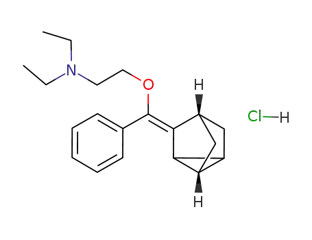 Molecular Structure of 58313-75-0 (diethyl[2-(phenyltricyclo[2.2.1.02,6]heptylidenemethoxy)ethyl]ammonium chloride)