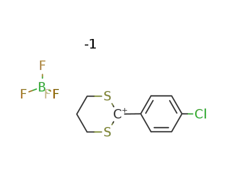 2-(4-Chlorphenyl)-1,3-dithian-2-ylium-tetrafluoroborat