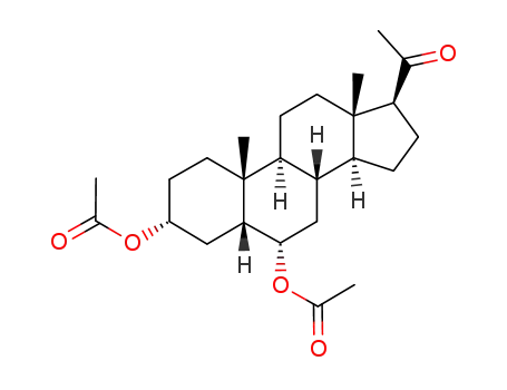 Molecular Structure of 16826-57-6 (3α,6α-diacetoxy-5β-pregnanone-(20))