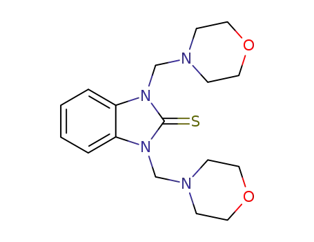 2H-Benzimidazole-2-thione, 1,3-dihydro-1,3-bis(4-morpholinylmethyl)-