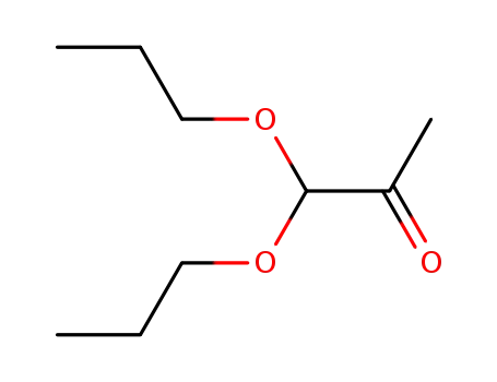 Molecular Structure of 19358-00-0 (1,1-dipropoxypropan-2-one)