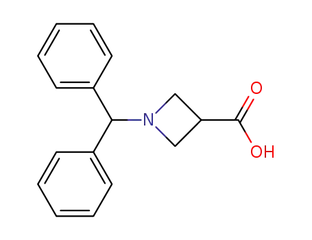 Molecular Structure of 36476-87-6 (1-Benzhydrylazetidine-3-carboxylic acid)