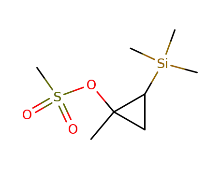 Molecular Structure of 936923-97-6 (1-methyl-1-(methanesulfonyloxy)-2-(trimethylsilyl)cyclopropane)