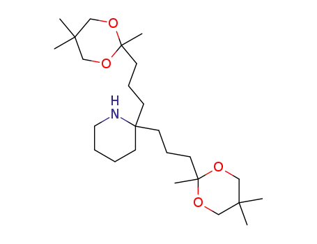 Molecular Structure of 108818-51-5 (2,2-bis(4-oxopentyl 2',2'-dimethylpropylene ketal)piperidine)