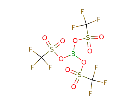 Molecular Structure of 64371-01-3 (tris(trifluoromethanesulfonyloxy)boron)