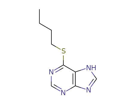 Molecular Structure of 5069-82-9 (6-(BUTYLTHIO)-PURINE)