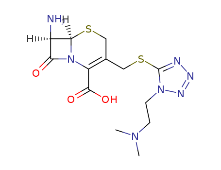 (6R-trans)-7-Amino-3-(((1-(2-(dimethylamino)ethyl)-1H-tetrazol-5-yl)thio)methyl)-8-oxo-5-thia-1-azabicyclo(4.2.0)oct-2-ene-2-carboxylic acid