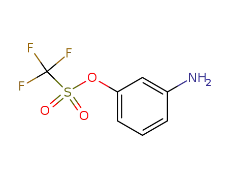 Molecular Structure of 32578-28-2 (Methanesulfonic acid, trifluoro-, 3-aminophenyl ester)