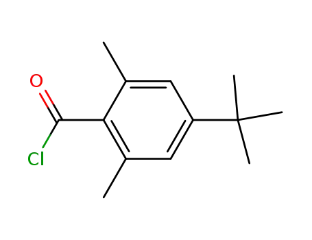 Molecular Structure of 119335-81-8 (4-<i>tert</i>-butyl-2,6-dimethyl-benzoyl chloride)