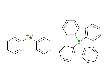 Molecular Structure of 130318-72-8 (methyldiphenyltelluronium tetraphenylborate)