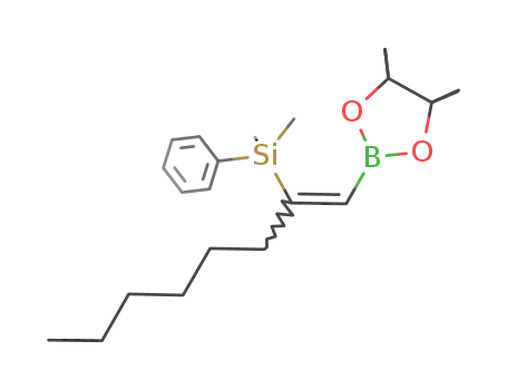 PhSiMe<sub>2</sub>C(n-C<sub>6</sub>H<sub>13</sub>)CHB(pinacolato)