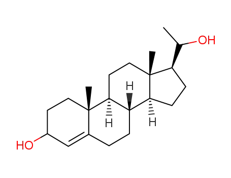 Molecular Structure of 15780-23-1 (pregn-4-ene-3,20-diol)