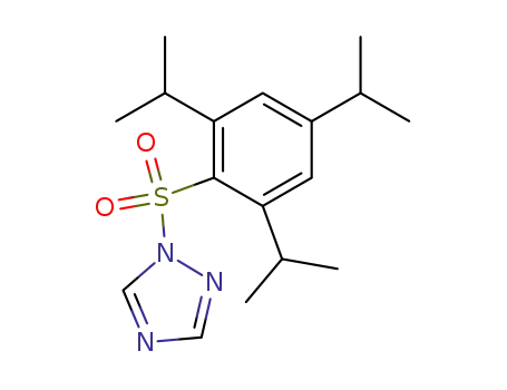 Molecular Structure of 54230-60-3 (1-[[2,4,6-Tris(isopropyl)phenyl]sulphonyl]-1H-1,2,4-triazole)