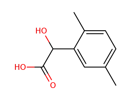 Molecular Structure of 5766-40-5 (2-(2,5-DIMETHYLPHENYL)-2-HYDROXYACETIC ACID)