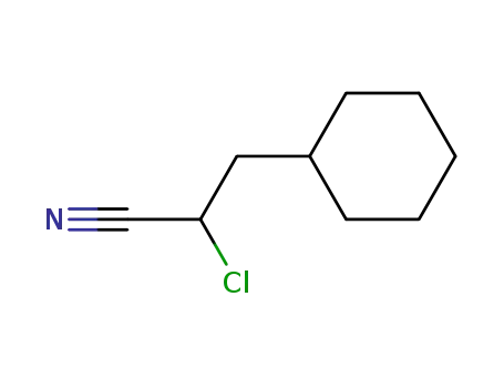 Molecular Structure of 75354-09-5 (2-Chlor-3-cyclohexylpropiononitril)