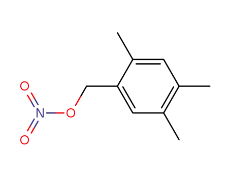 Molecular Structure of 60367-99-9 (2,4,5-Trimethylbenzyl nitrate)
