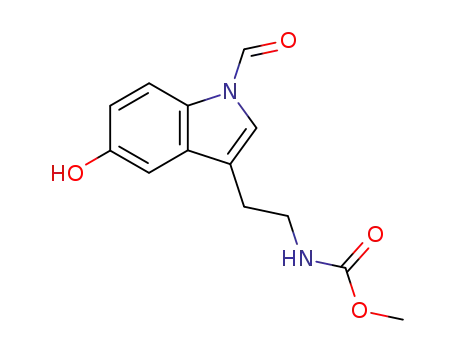 Molecular Structure of 185987-04-6 (1-formyl-5-hydroxy-N-methoxycarbonyltryptamine)