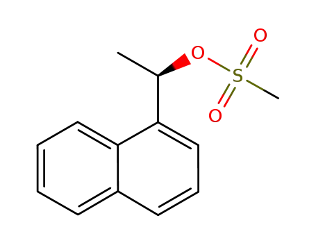 Molecular Structure of 1025949-34-1 ((1R)‐1‐(naphthalen‐1‐yl)ethyl methanesulfonate)