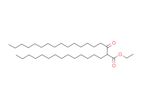 Molecular Structure of 119119-53-8 (α-Tetradecyl-β-keto-stearinsaeureethylester)